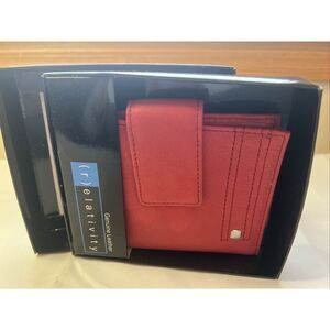 Relativity Women's Red Genuine Leather Wallet. New With Tags!